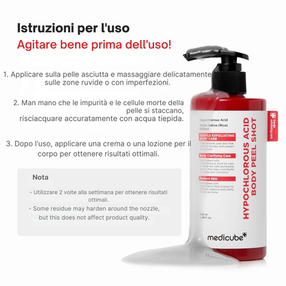 Trattamento Esfoliante per il Corpo all’acido Ipocloroso e Riso 280ml