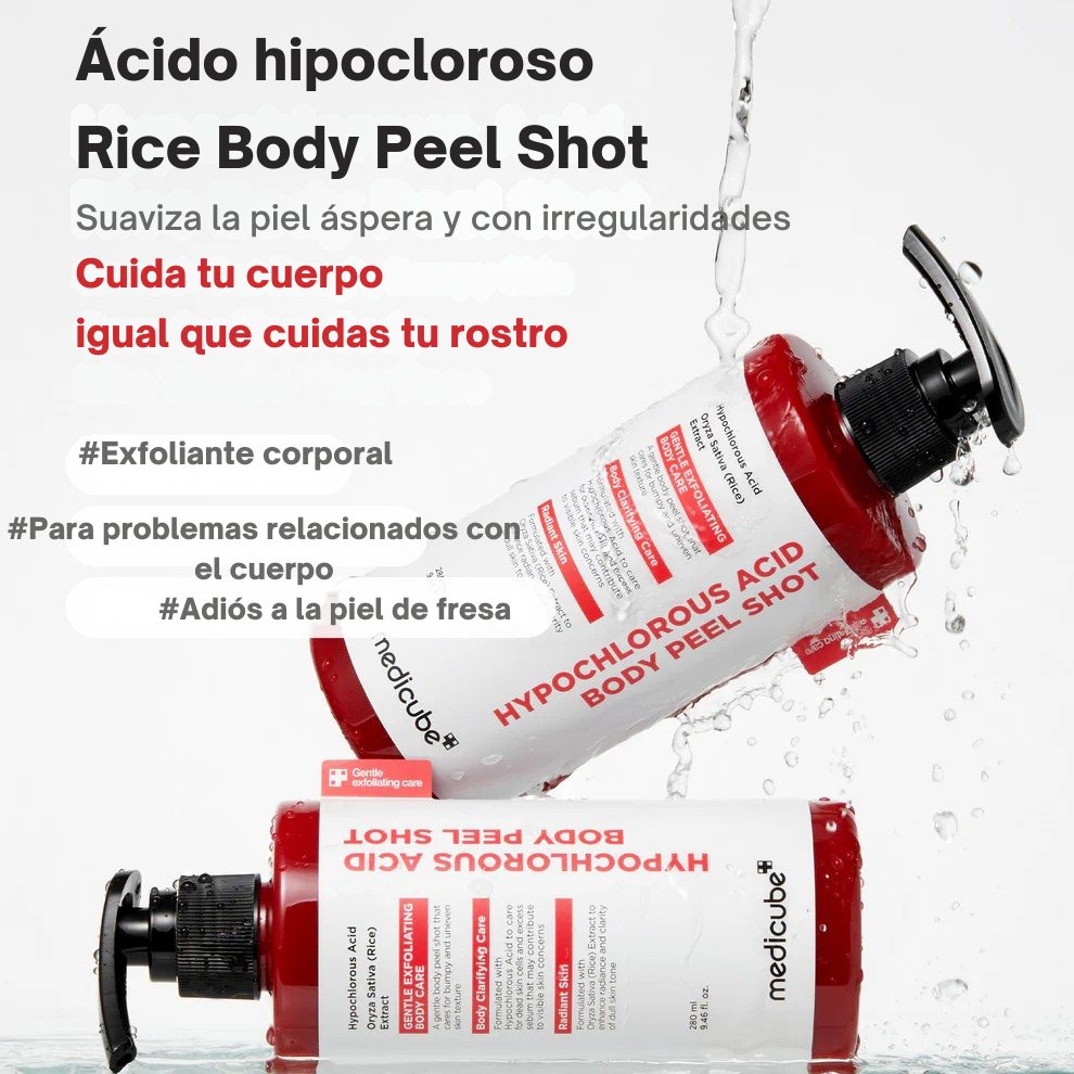 Trattamento Esfoliante per il Corpo all’acido Ipocloroso e Riso 280ml