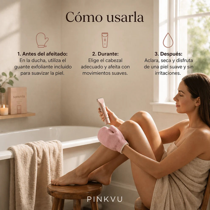 Pinkvu 2 en 1 - Depiladora Íntima