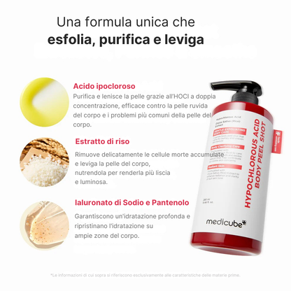 Trattamento Esfoliante per il Corpo all’acido Ipocloroso e Riso 280ml