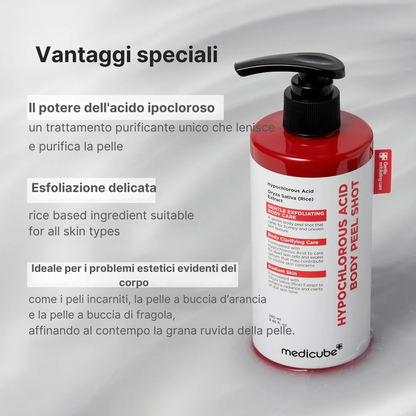 Trattamento Esfoliante per il Corpo all’acido Ipocloroso e Riso 280ml
