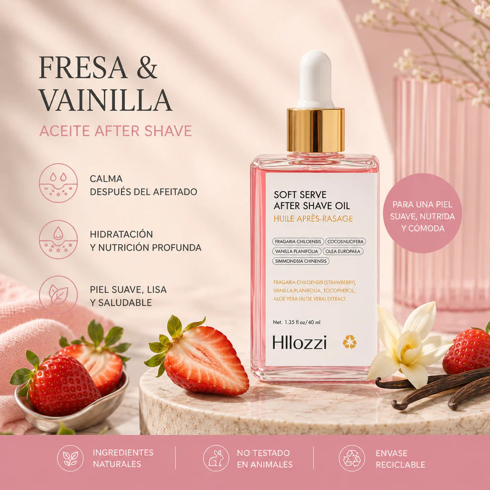 Serum Aftershave Hidratante Fresa & Vainilla - 100ml